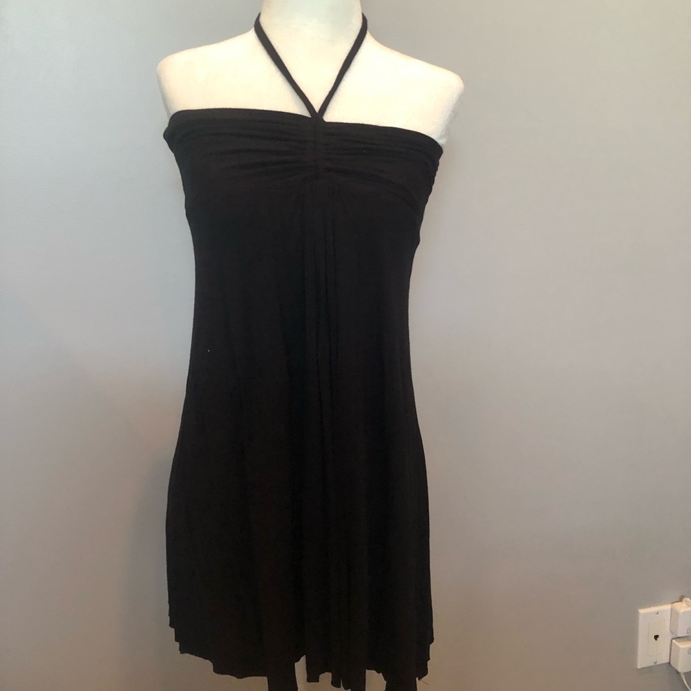 Black tube top with neck tie never worn